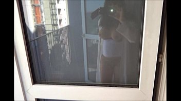 free topless on the balcony video