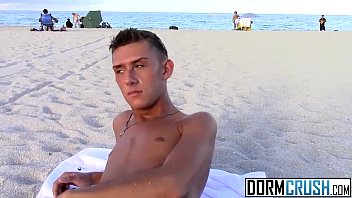 free threesome skinny twink tyler eaten getting picked up on the nude beach video