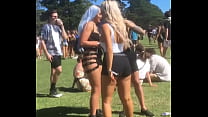 free girl brandie bae hot lookalike at music festival video