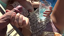 free k party cutie fucked at the pool and gets an insane cumshot all over her yummycouple milf cum handjob video