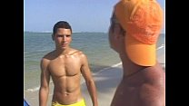 free por hot gay threesome fucking on the beach video