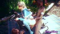 free monique frozen hentai elsa anna fucked and fingering threesome anime manga japanese disnery porn video