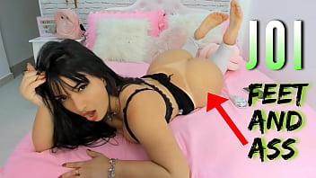 free sexy brunette from brazl joi jerk off instructions for her feet and ass worship video