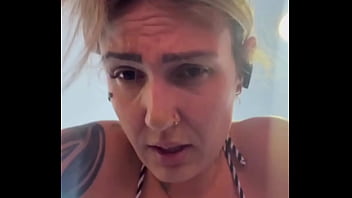 free training in just a thong bikini at the gym on the beachfront i got so wet that it ran down my legs like sea water video