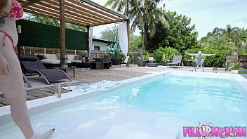 free busty redhead trying different methods video