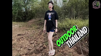 free thai young woman amateur outdoor fuck pov creampie in nature thai audio video